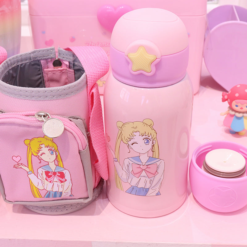 Japanese Sailor Moon Pink Vacuum Bottle AD10500 – Andester