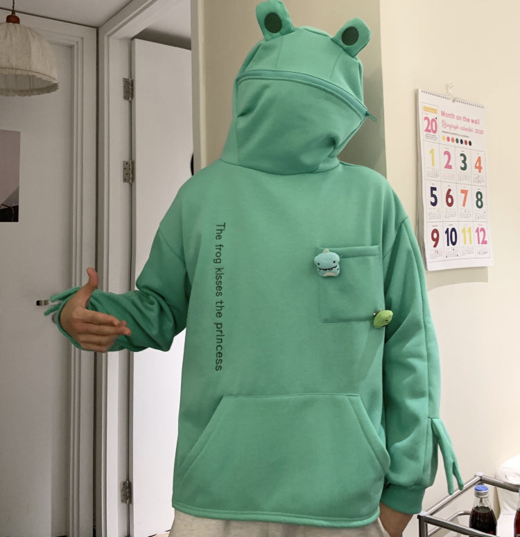 Frog zipper on sale hoodie