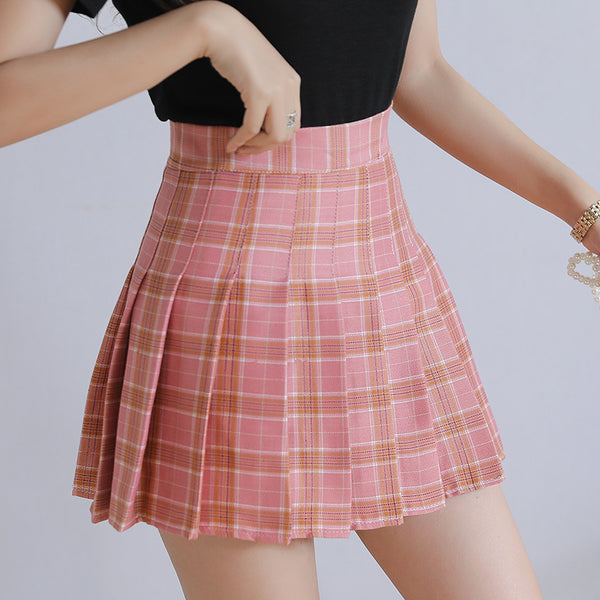 Student Grid Pleated Tennis Skirt AD1297
