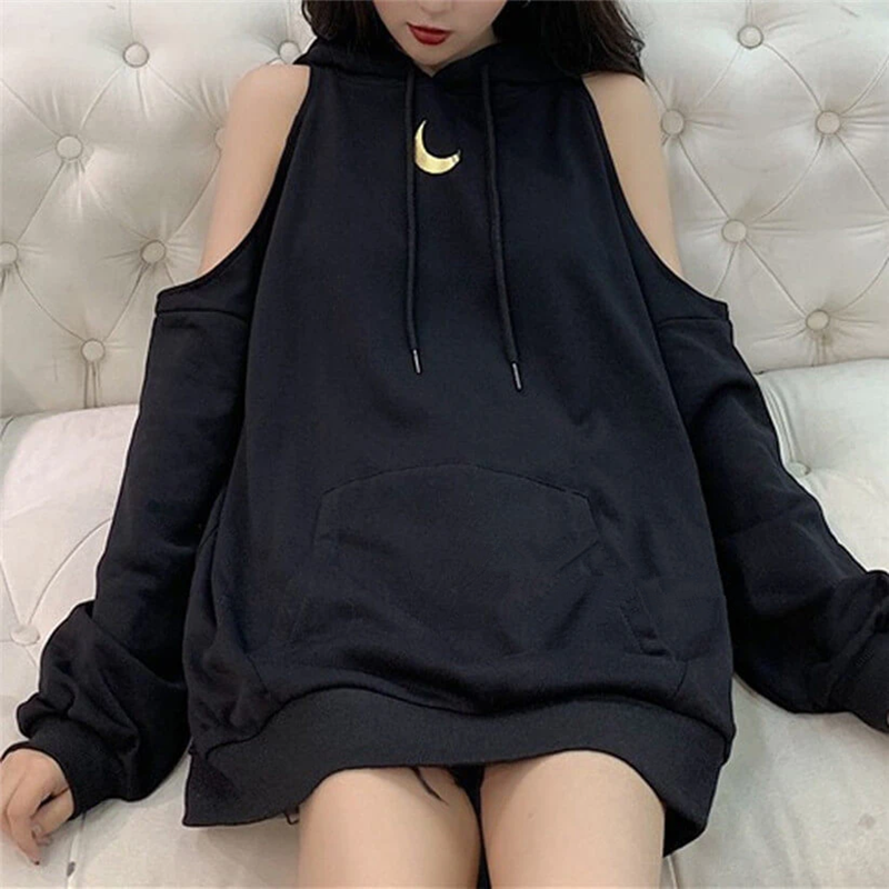 Hoodie off online shoulder