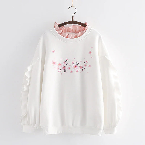 Floral Pullover Sweatshirt  AD21240
