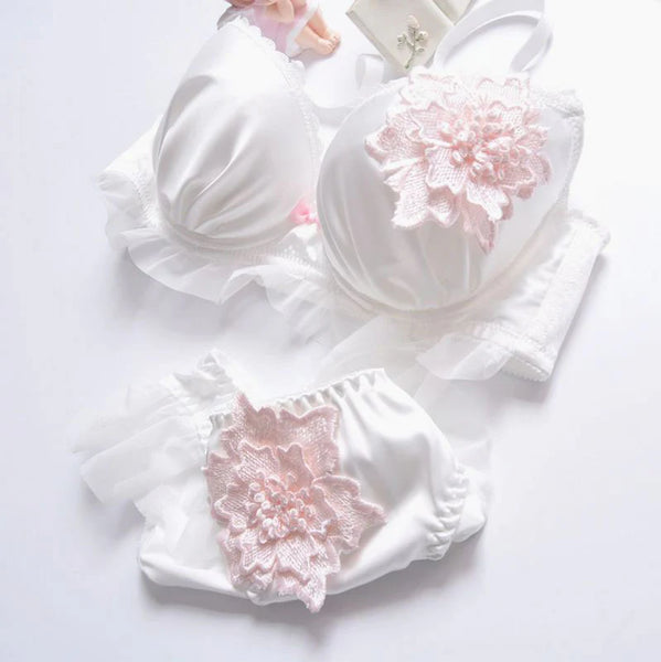 Embroidery Flower Underwear Set  AD21274