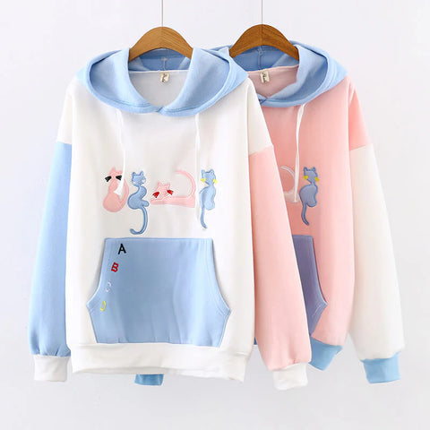 Four Cats Hoodie  AD21265