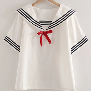 Navy Collar Sailor T Shirt  AD21230