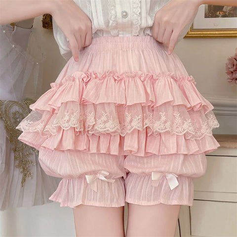 Lace Bow Pumpkin Pants AD21103