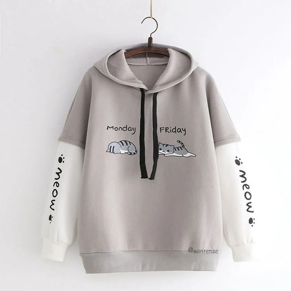 Cute Kawaii Cat Hoodie  AD21238