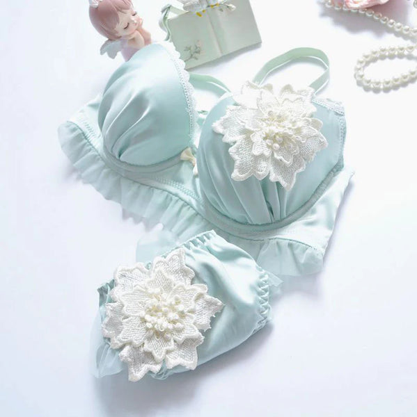 Embroidery Flower Underwear Set  AD21274