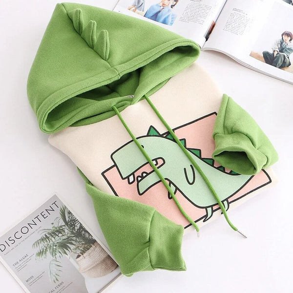 Monster Dinosaur Fleece Hoodie  AD21246
