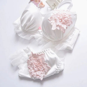Embroidery Flower Underwear Set  AD21274