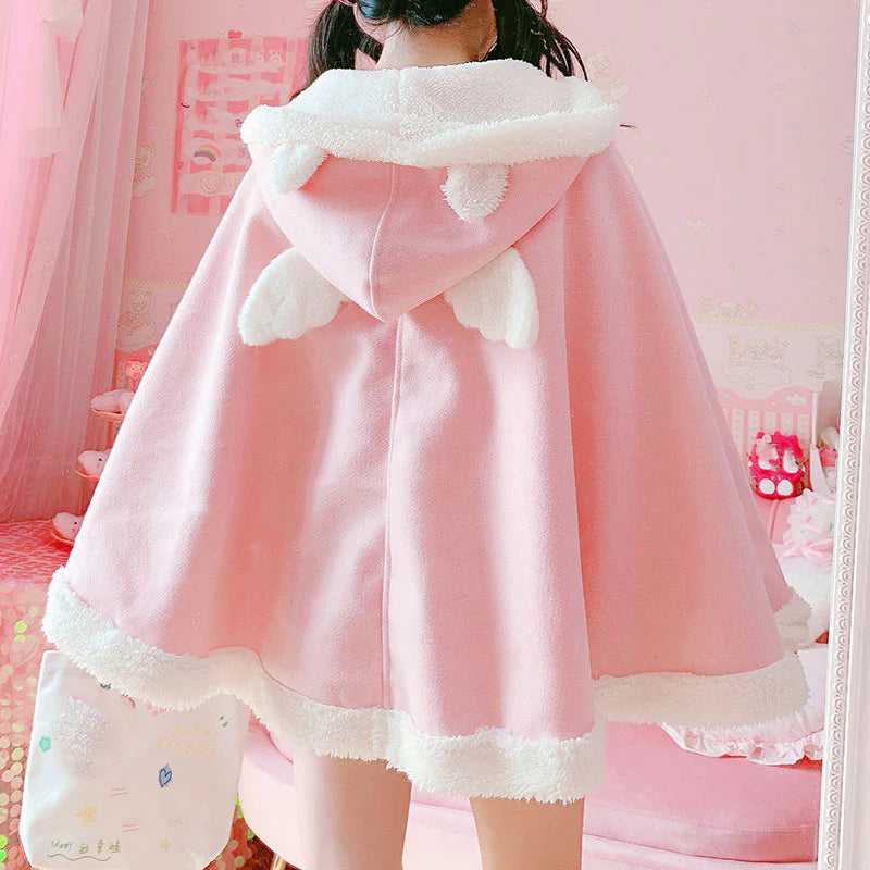 Pink Kawaii Wing Cape Coat  AD21261