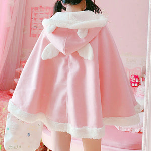 Pink Kawaii Wing Cape Coat  AD21261