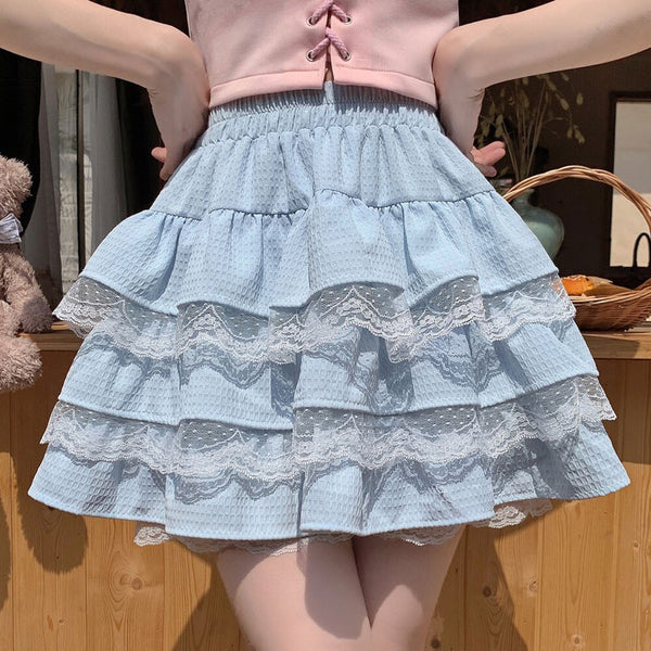Lace Bow Cake Skirt  AD21097