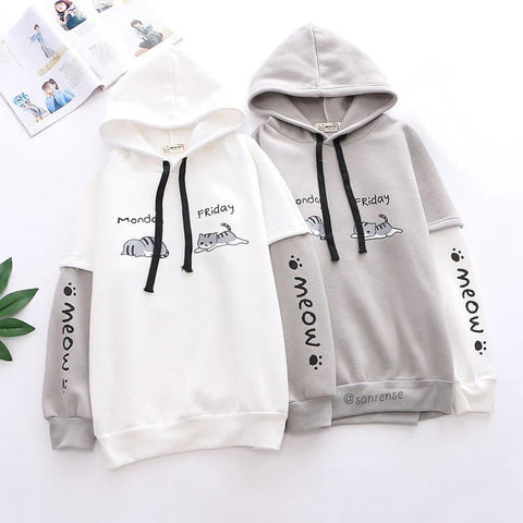Cute Kawaii Cat Hoodie  AD21238