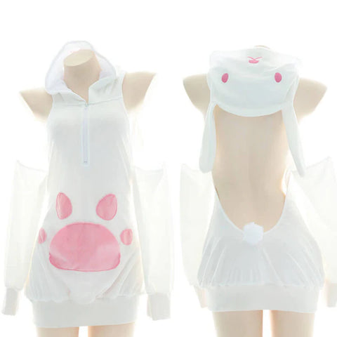 Pink Cat Claw Hoodie AD21062