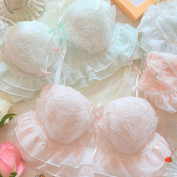 Sweet Lace Flower Lingerie Set  AD21276