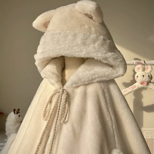 Cat Ear Plush Cloak Coat AD21195