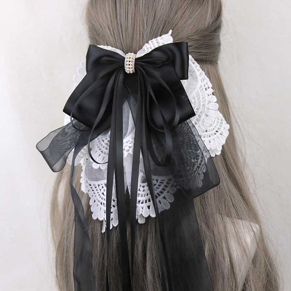 Lace Flower Bow Hair Pin AD21165