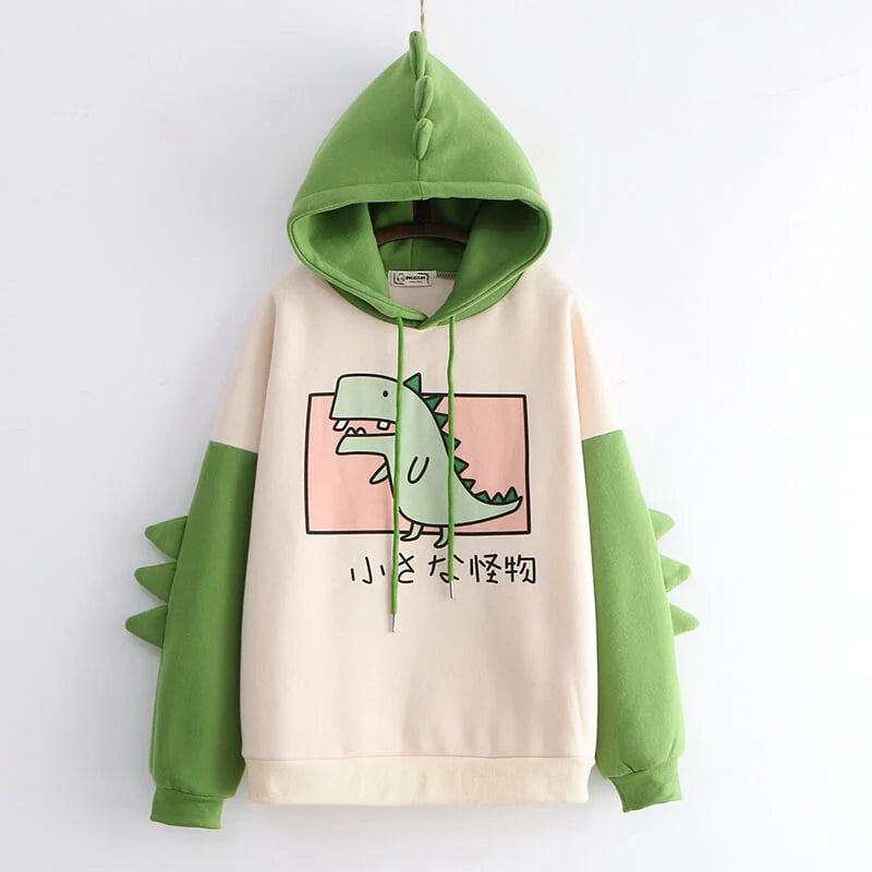 Monster Dinosaur Fleece Hoodie  AD21246