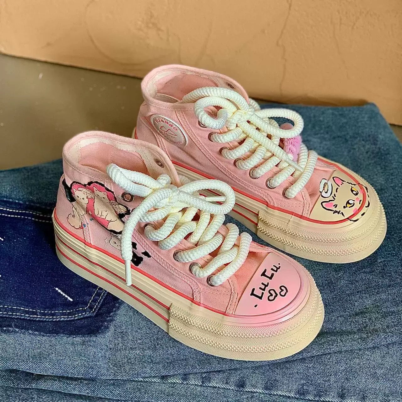 Cute Cat Canvas Shoes  AD21217