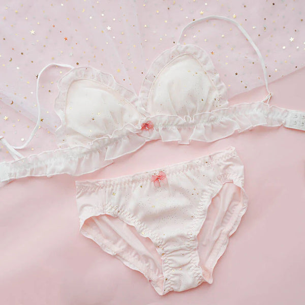Japanese Sweet Starry Underwear Bra Set  AD21270