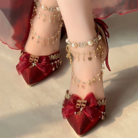 Lace Bow Princess Heels AD21204
