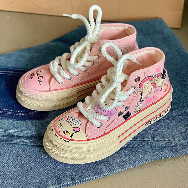 Cute Cat Canvas Shoes  AD21217