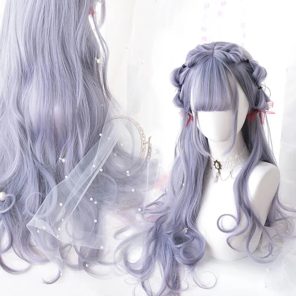 Japanese Purple Long Curly Hair  AD21070
