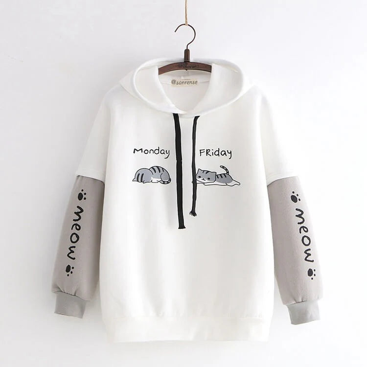 Cute Kawaii Cat Hoodie  AD21238
