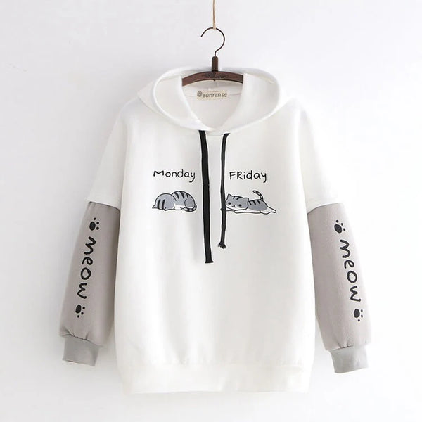 Cute Kawaii Cat Hoodie  AD21238