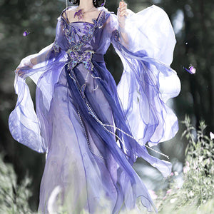 Purple Butterfly Hanfu Dress AD21206
