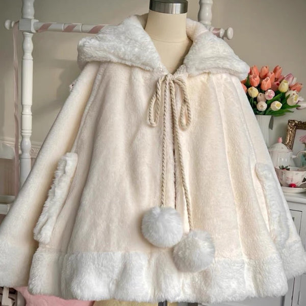 Cat Ear Plush Cloak Coat AD21195
