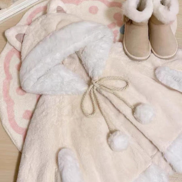 Cat Ear Plush Cloak Coat AD21195