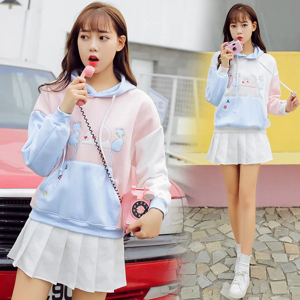 Four Cats Hoodie  AD21265