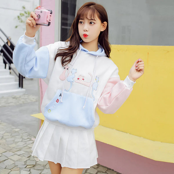 Four Cats Hoodie  AD21265