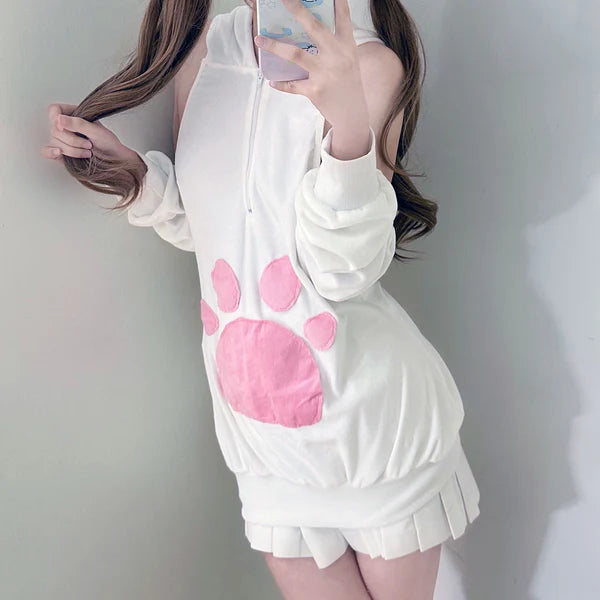 Pink Cat Claw Hoodie AD21062