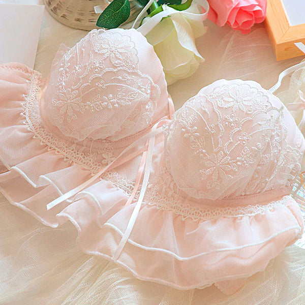 Sweet Lace Flower Lingerie Set  AD21276