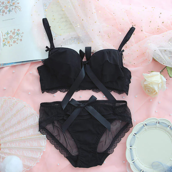 Lace Bow Lingerie Set  AD21288