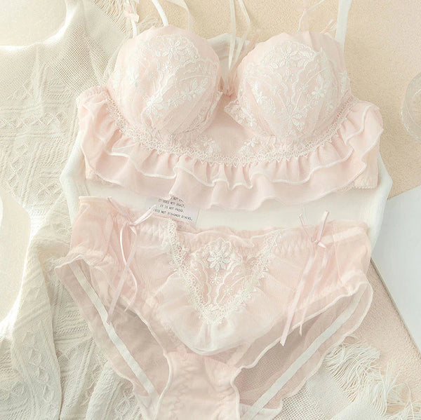 Sweet Lace Flower Lingerie Set  AD21276