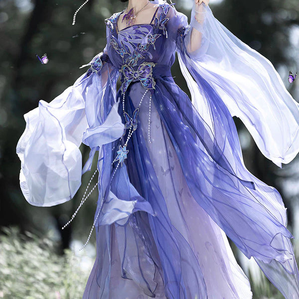 Purple Butterfly Hanfu Dress AD21206