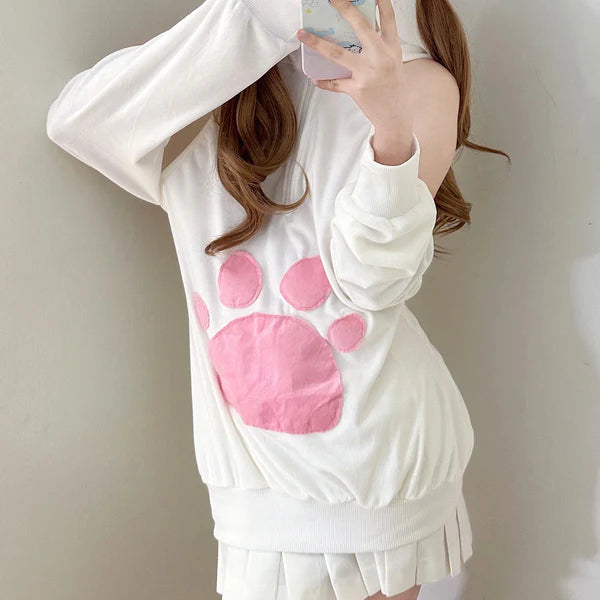 Pink Cat Claw Hoodie AD21062