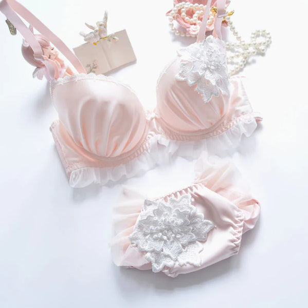 Embroidery Flower Underwear Set  AD21274