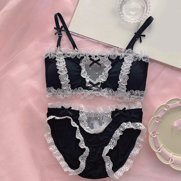 Black Lace Lingerie Set  AD21286