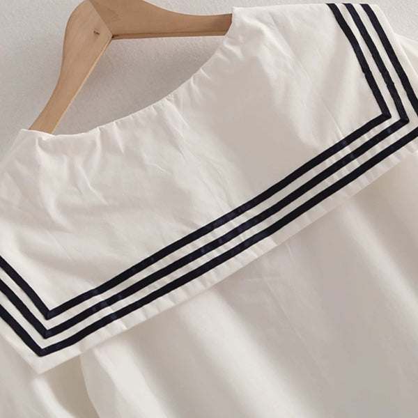 Navy Collar Sailor T Shirt  AD21230