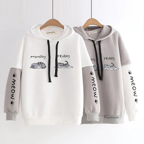 Cute Kawaii Cat Hoodie  AD21238