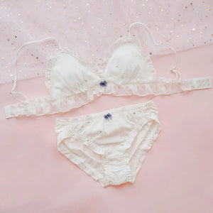 Japanese Sweet Starry Underwear Bra Set  AD21270
