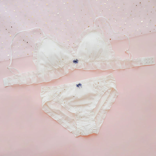 Japanese Sweet Starry Underwear Bra Set  AD21270