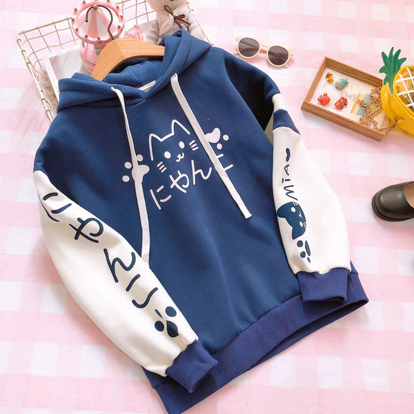 Cute Kawaii Cat Hoodie  AD21239