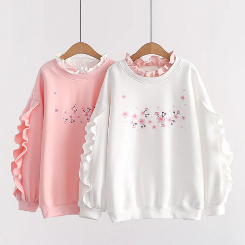 Floral Pullover Sweatshirt  AD21240