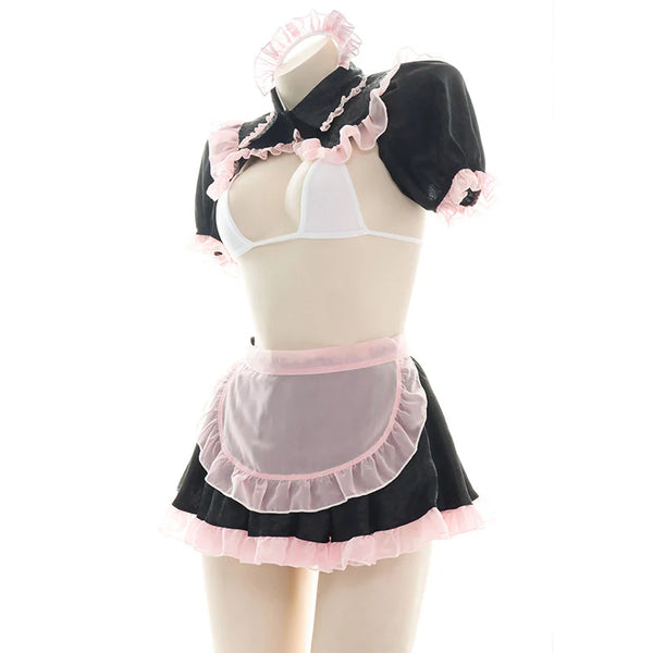 Pink Black Maid Lingerie AD21149