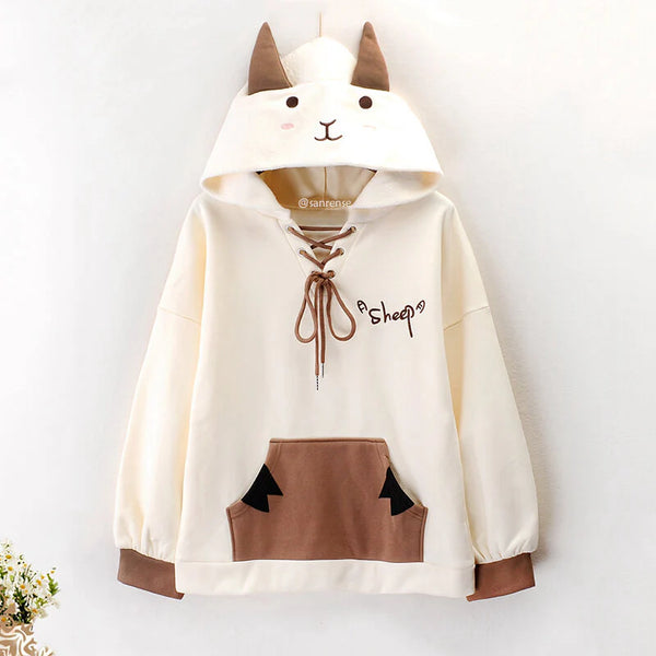 Cartoon Sheep Hoodie  AD21242